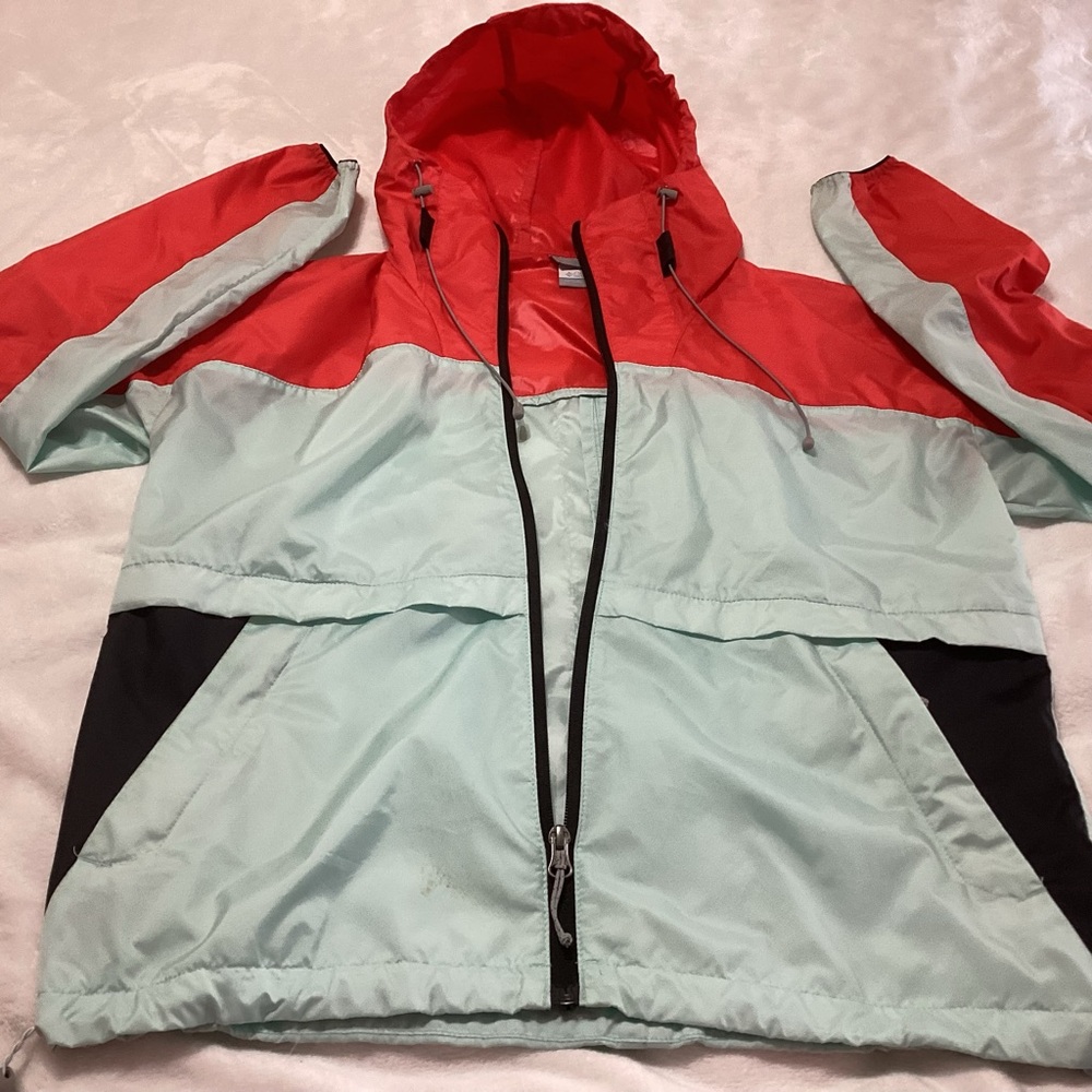 Women’s Columbia Alpine Chill Windbreaker Full Zip Jacket with Hood Size Small - Picture 4 of 9